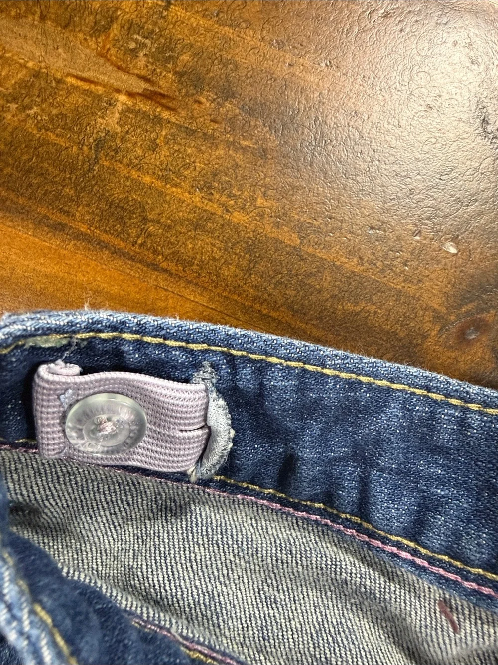 Old Navy Rolled Hem Mid Blue Crop Jeans